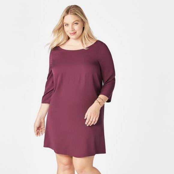 JustFab Boysenberry Shift Dress